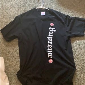 Supreme X Independent Old English Tee Black